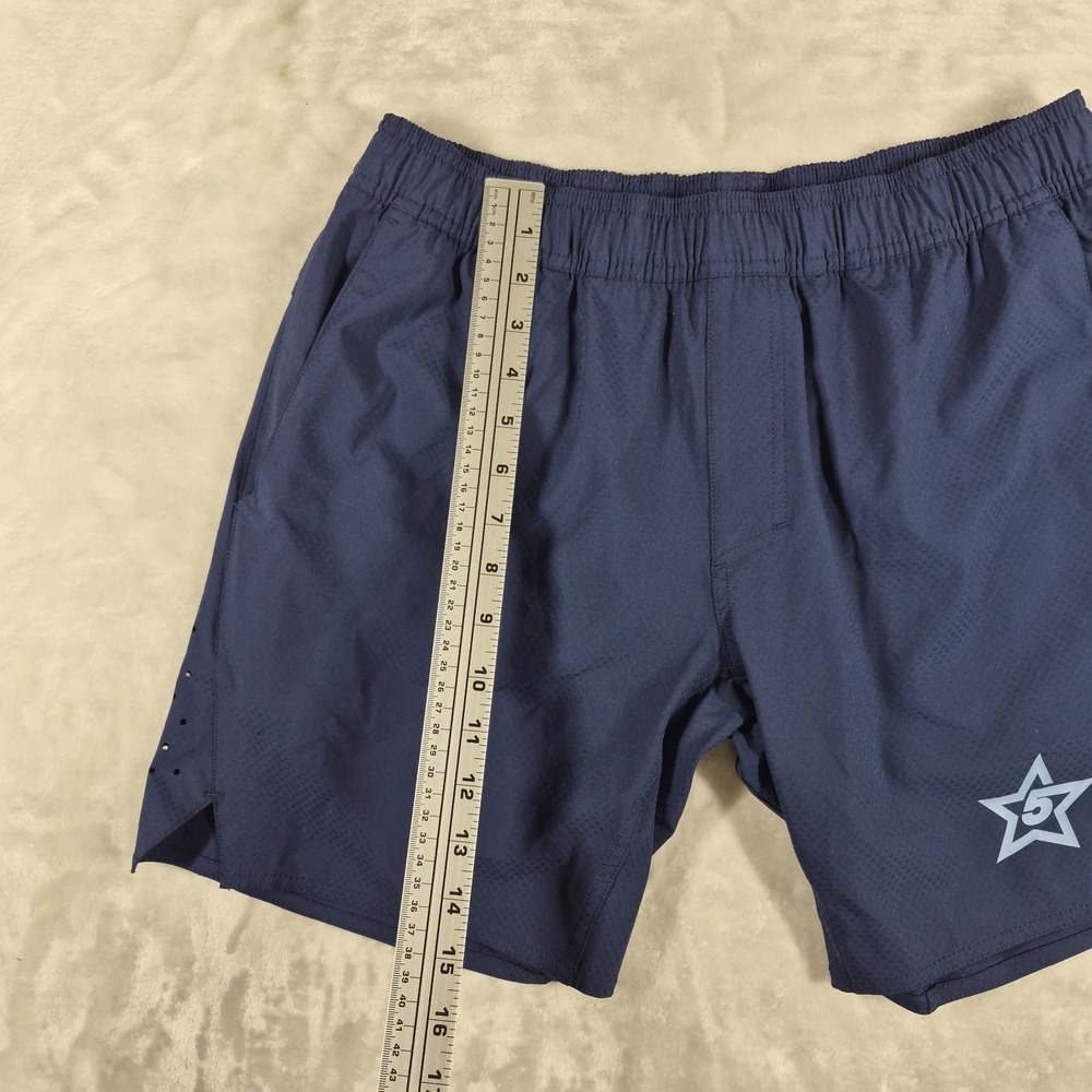 Legends Shorts Men's Medium Blue 7" Inseam Lined Gym Workout Active Running - Picture 3 of 8